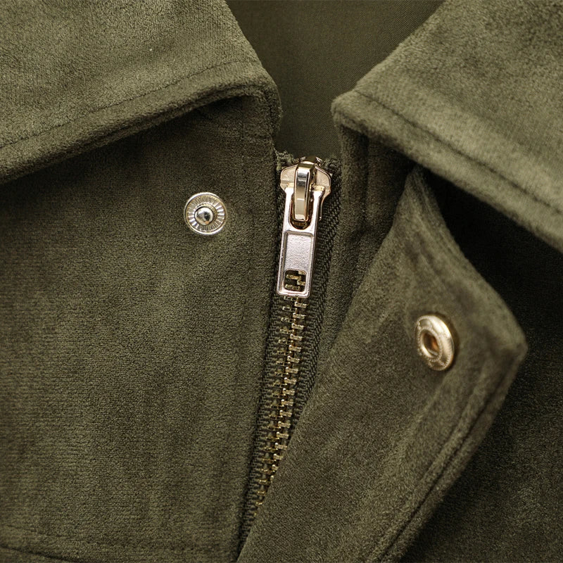 veste suédine oversize