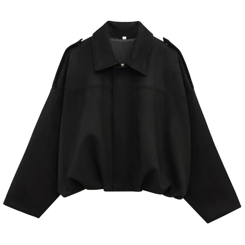 veste suédine oversize